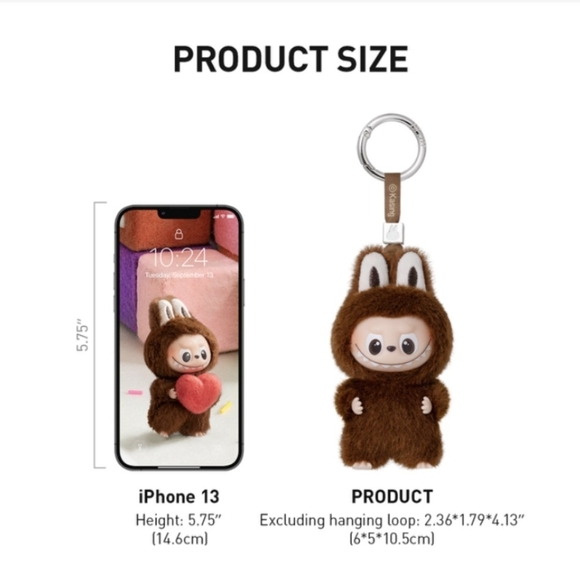 J Pin for Love Series - Vinyl Plush Pendant Labubu, The Monsters, New - Picture 9 of 9